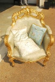 Gilded Settee set