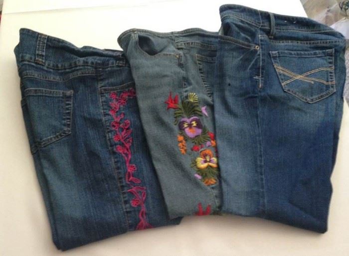 Jeans new and gently used