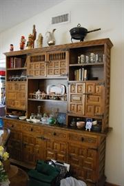 STUNNING VINTAGE 1970S DISPLAY CABINET HANDCRAFTED BY SPANISH ARTISANS IN SPAIN