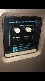 Electro Voice Interface B Speakers