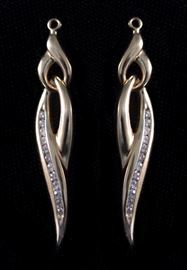 14K Earring Jackets- Diamond Weight .54 Ct