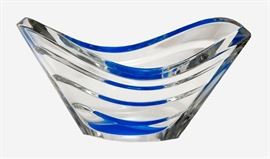 Baccarat Blue Wave Crystal Bowl
