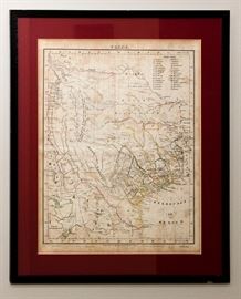 druck und verlag von c. flemming in glogau Texas map