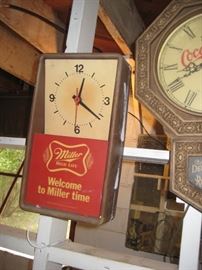 Miller High Life clock. 