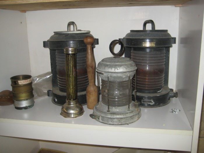 Marine lanterns, vinatage flashlight, 