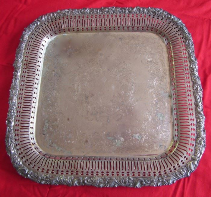 Silver Plate Tray by Imperial. 