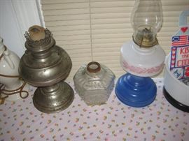 Perfection and other kerosene lamps.