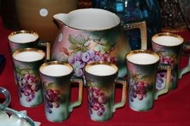 7 piece lemonade set marked Goodwin USONA