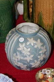 art deco Consolidated art glass ball vase