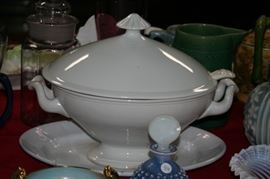large ironstone soup toureen
