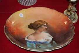Limoges hand painted portrait plate