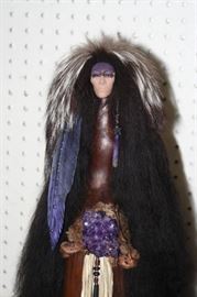 28" Native American cypress Shaman figure