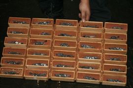 macabre art iron corpses in caskets wall sculpture by M. Swaine