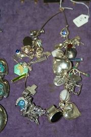 sterling necklace with 35+ sterling drops