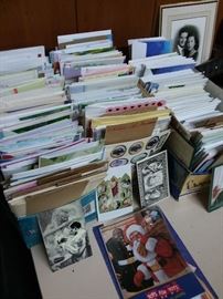 Box Lots of unused greeting cards