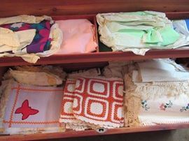 Linens Galore! Table Covers, runners, curtains, you name it ..it's here ;-)