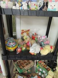 Easter, Halloween, thanksgiving, and 4th of July decorations