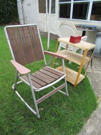 Vintage Patio furniture , automotive , kitchen cart