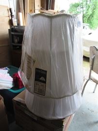 Lamp shades, light fixtures, lamps