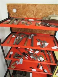 tools, industrial shelving