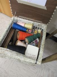 Sewing lots, sewing baskets, sewing machines