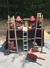 3 Wood Decor Ladders and More             http://www.ctonlineauctions.com/detail.asp?id=749966