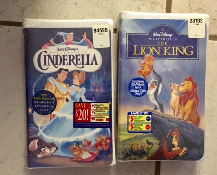 Unopened Disney VHS