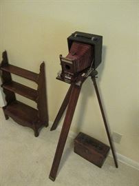 Antique camera with plates