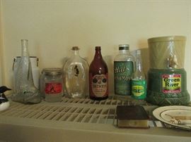 Vintage liquor bottles
