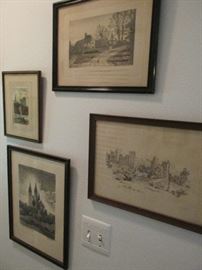 Etchings by American midwest artists