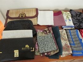 Ladies purses and scarves