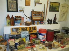 Vintage branded food containers