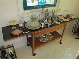 Mid-century bar cart