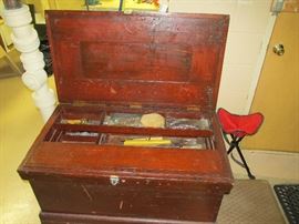 Antique tool chest