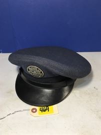 WWII Air Force Vintage USAF Air Force Dress Serge Crusher Hat