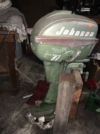 Vintage a Johnson outboard motor