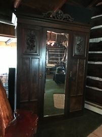 Major, gorgeous armoire with mirror! Must see!