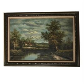 Country Landscape, Oil on Canvas