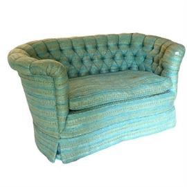Mid-Century Chesterfield Style Love Seat