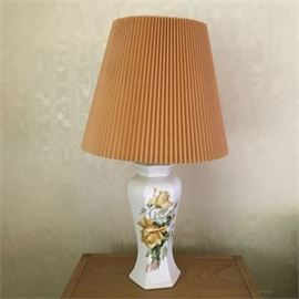 C. Klein Yellow Rose Occasional Table Lamp