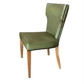 Mid-Century Pleather Occasional Side Chair