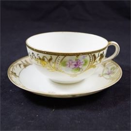 Antique Nippon Tea Cup and Saucer Set