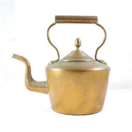 Antique Copper Tea Kettle