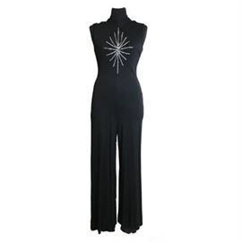 Vintage Ladies Body Con Jumpsuit