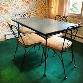 Vintage Sunroom Dinette Table and Chairs