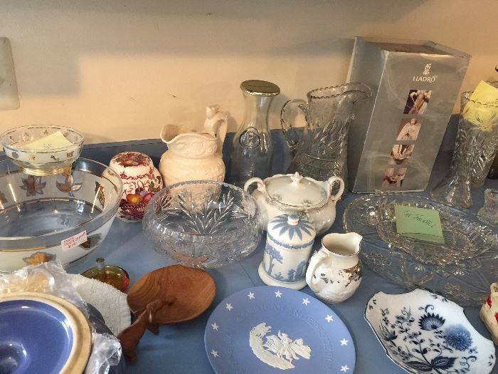 Wedgewood, glassware and more