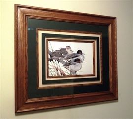 Art LaMay signed "Green Winged Ducks"