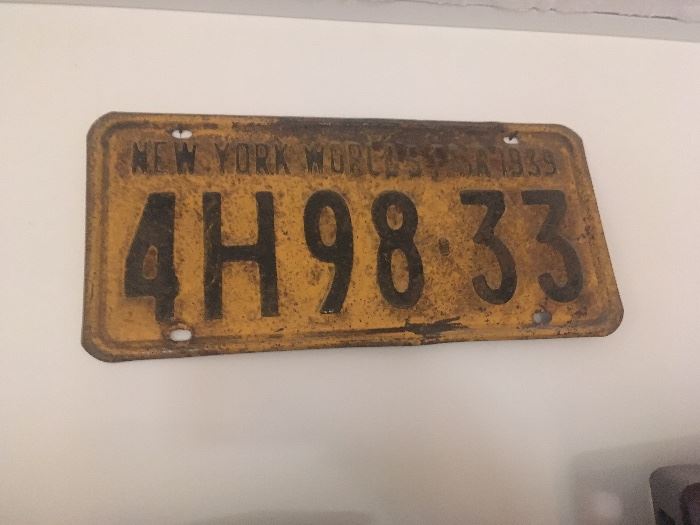 New York World’s Fair license plate