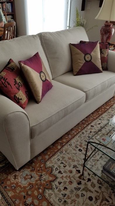 Neutral Tone Sofa....which just happens to be a sleeper! Top Name Brand.