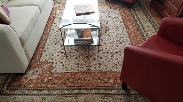 Large 100% Wool Handknotted Persian Carpet 